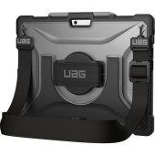 Urban Armor Gear Plasma Carrying Case Microsoft Surface Pro X Tablet - Ice, Black - Impact Resistance, Scratch Resistant, Shock Resistant, Drop Resistant - Rubber Bumper - Hand Strap, Shoulder Strap 321783114343