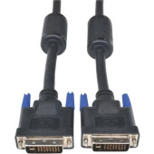 Tripp Lite 15ft DVI Dual Link Digital / Analog Monitor Cable DVI-I M/M 15'' - 15 ft DVI A/V Cable for Audio/Video Device, Monitor, Projector - First End: 1 x DVI-I (Dual-Link) Male Digital Audio/Video - Second End: 1 x DVI-I (Dual-Link) Ma