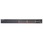 Edge-Core ECS2100-28PP Ethernet Switch - 24 Ports - Manageable - 3 Layer Supported - Modular - Twisted Pair, Optical Fiber - Rack-mountable - 2 Year Limited Warranty ECS2100-28PP