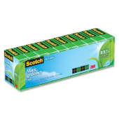 3m Scotch 3/4"W Magic Greener Tape Rolls - 25 yd Length x 0.75" Width - 1" Core - 10 / Pack - Matte Clear 812