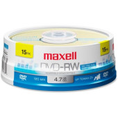 Maxell 2x DVD-RW Media - 120mm - Single-layer Layers - 2 Hour Maximum Recording Time - TAA Compliance 635117