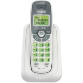 VTech CS6114 DECT 6.0 Cordless Phone with Caller ID/Call Waiting, White with 1 Handset - 1 x Phone Line - Backlight - Energy Star, RoHS Compliance CS6114